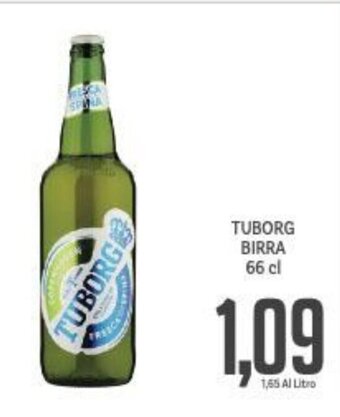 Supermercati Piccolo TUBORG BIRRA 66 cl offerta