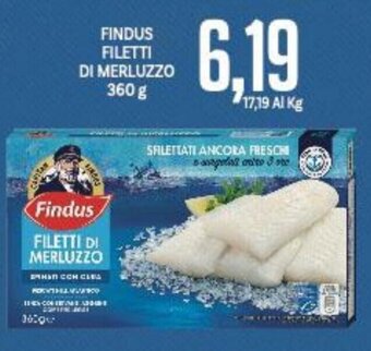Supermercati Piccolo FINDUS FILETTI DI MERLUZZO 360 g offerta