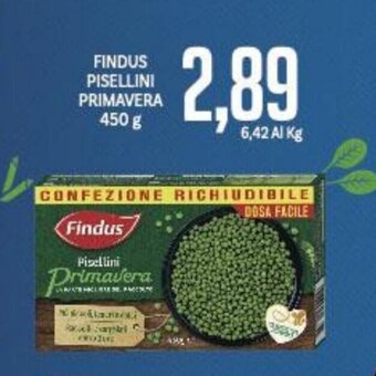 Supermercati Piccolo FINDUS PISELLINI PRIMAVERA 450 g offerta