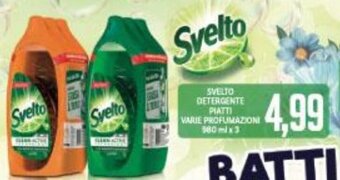 Supermercati Piccolo SVELTO DETERGENTE PIATTI VARIE PROFUMAZIONI offerta