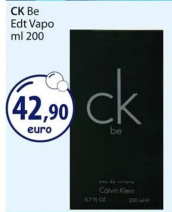 Acqua & Sapone CK Be Edt Vapo ml 200 offerta