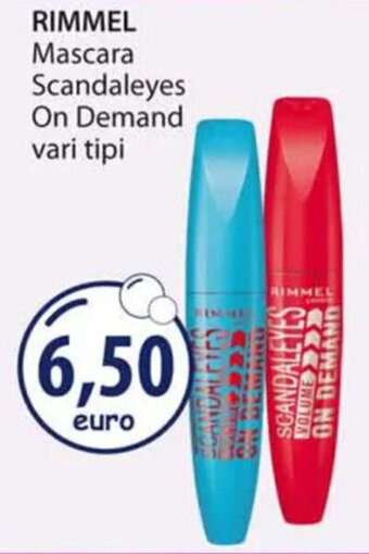 Acqua & Sapone RIMMEL Mascara Scandaleyes On Demand vari tipi offerta