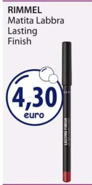 Acqua & Sapone RIMMEL Matita Labbra Lasting Finish offerta