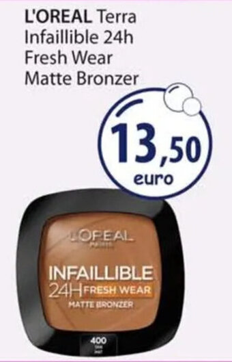 Acqua & Sapone L'OREAL Terra Infaillible 24h Fresh Wear Matte Bronzer offerta