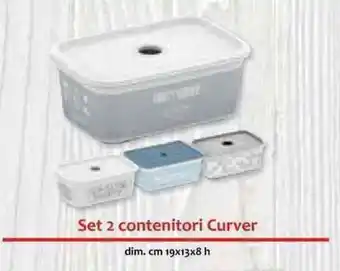 Galassia Set 2 Contenitori Curver cm 19x13c8h offerta