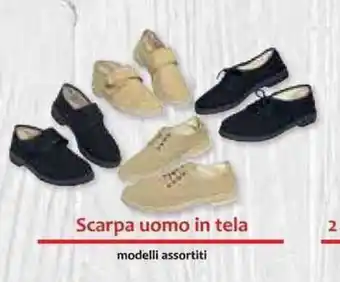Scarpa uomo in tela