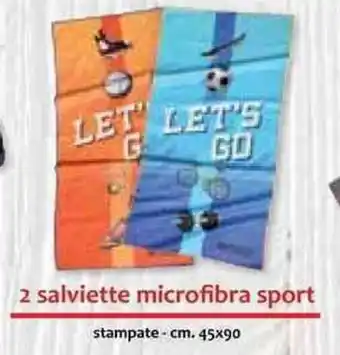 Galassia 2 salviette microfibra sport 45x90cm offerta
