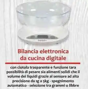 Galassia Bilancia elettronica da cucina digitale offerta