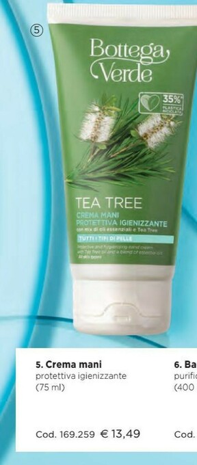 Bottega Verde Bottega Verde Crema Mani offerta