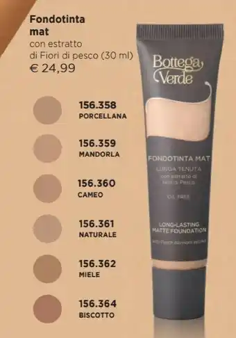 Bottega Verde Cameo Fondotinta offerta