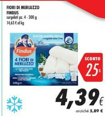 Coop Findus Filetti di merluzzo offerta