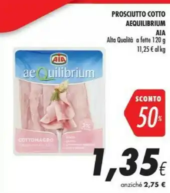 Coop Aia Prosciutto Cotto Aequilibrium offerta