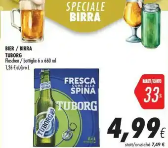 Coop Tuborg Birra 660 G(ml) offerta