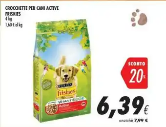 Coop Friskies Crocchette Per Cani Active offerta