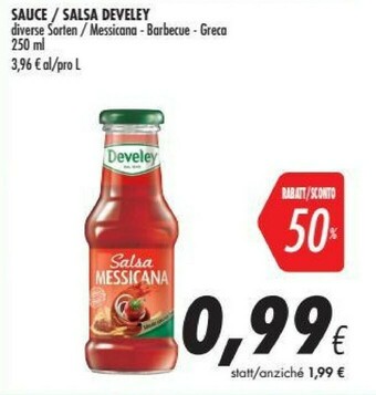 Coop Develey Salsa Messicana 250 G(ml) offerta