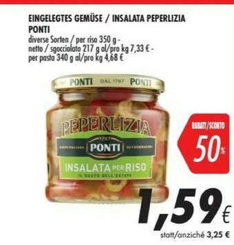 Coop Ponti Insalata Peperlizia offerta