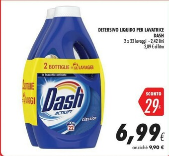 Coop Dash Detersivo Liquido Per Lavatrice offerta