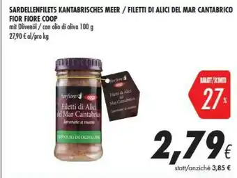 Coop Filetti Di Alici Del Mar Cantabrico offerta