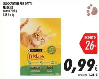 Coop Friskies Croccantini Per Gatti offerta