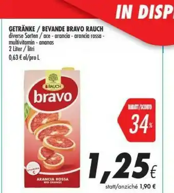 Coop Rauch Bevande Bravo offerta