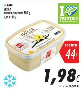 Coop Erika - Gelato alla Fragola con Tanta Buona Frutta 500 g(ml) offerta