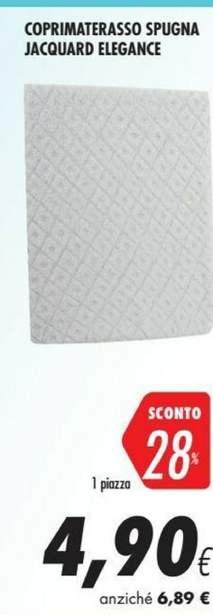 Coop Coprimaterasso Spugna Jacquard Elegance offerta