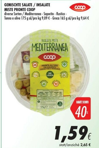 Coop Coop Insalate Miste Pronte offerta