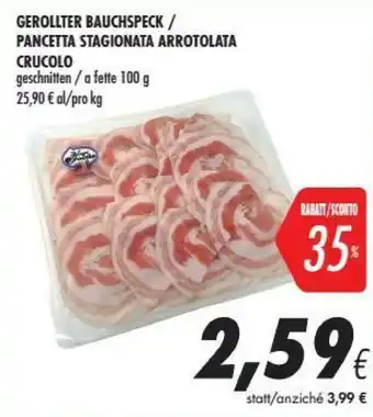 Coop Crucolo Pancetta Stagionata Arrotolata offerta