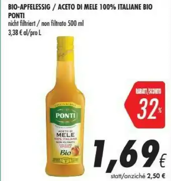 Coop Ponti Aceto Di Mele 500 G(ml) offerta