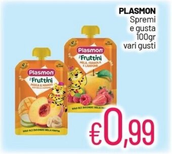 Franzy's PLASMON Spremi e gusta 100gr vari gusti offerta