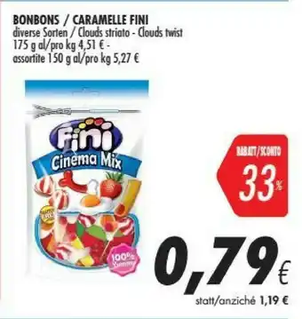 Coop Fini Caramelle Cinema Mix offerta