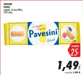 Coop Pavesi Pavesini Al Cacao 200 G(ml) offerta