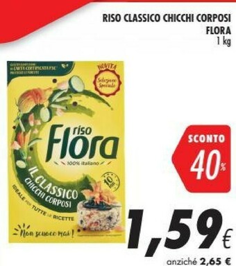 Coop Flora Riso Classico Chicchi Corposi offerta