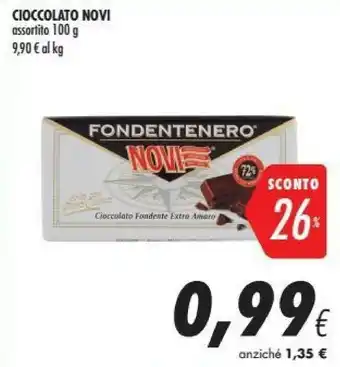 Coop Novi Fondentenero Cioccolato Fondente Extra Amaro 100 G(ml) offerta