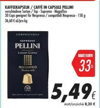 Coop Pellini Caffè In Capsule offerta