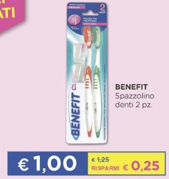 Acqua & Sapone BENEFIT Spazzolino denti 2 pz. offerta