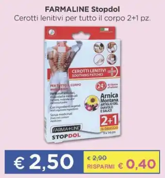 FARMALINE Stopdol Cerotti lenitivi per tutto il corpo 2+1 pz.
