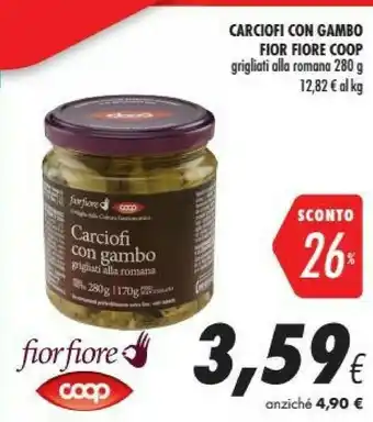 Coop Coop Carciofi Con Gambo Fior Fiore offerta