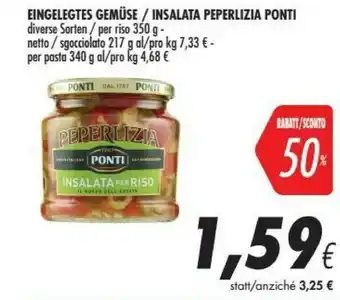 Coop Ponti Insalata Per Riso Light Peperlizia 350 G(ml) offerta