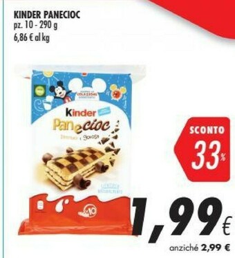 Coop Ferrero Kinder Panecioc offerta
