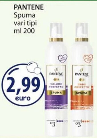 Acqua & Sapone PANTENE Spuma vari tipi ml 200 offerta