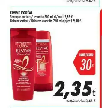 Coop L'Oreal L’Oréal Paris Elvive Multivitamines - 250 Ml - Shampoo Donna offerta