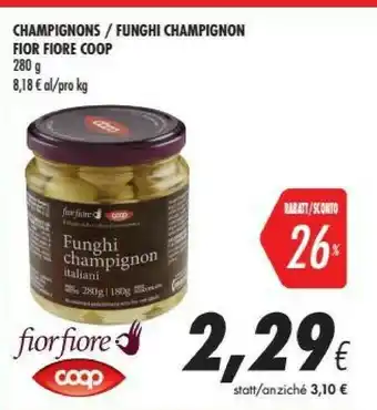 Coop Coop - Funghi Champignon 280 G(ml) offerta
