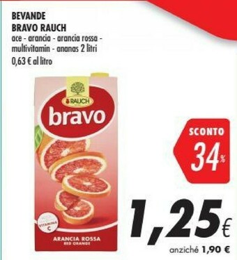 Coop Rauch Bravo Arancia 2000 G(ml) offerta