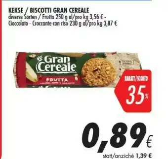 Coop Gran cereale Biscotti offerta