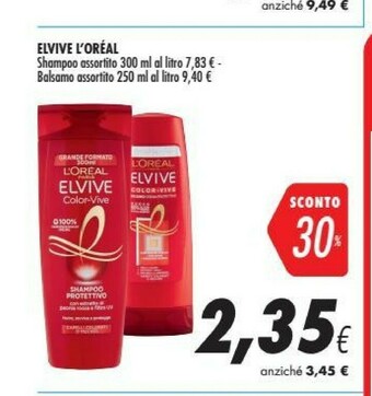 Coop L'Oreal L’Oréal Paris Elvive Multivitamines - 250 Ml - Shampoo Donna offerta