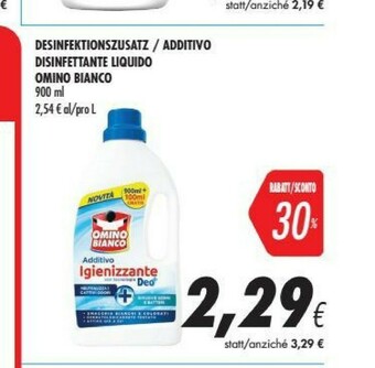 Coop Omino Bianco Additivo Disinfettante Liquido offerta