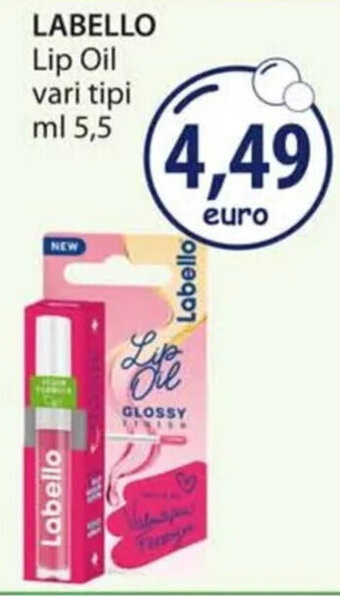 Acqua & Sapone LABELLO Lip Oil vari tipi ml 5,5 offerta