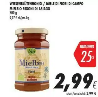 Coop Rigoni di Asiago - Mielbio Mille Fiori 300 g(ml) offerta