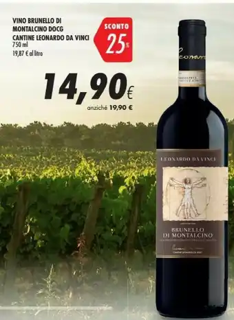 Coop Brunello Vino rosso offerta